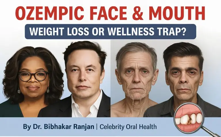 Celebrities like Oprah Winfrey, Elon Musk and Karan Johar Celebrity faces showing Ozempic weight loss side effects like sunken cheeks.