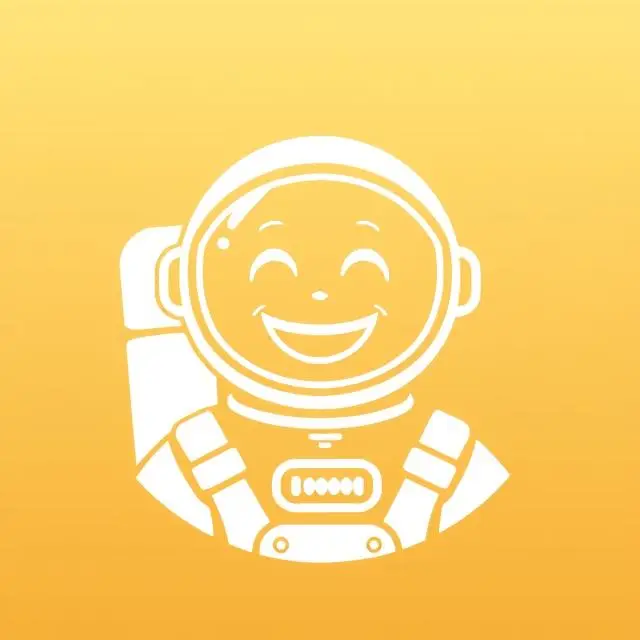 Astronaut icon highlighting dental care in space missions and Mars colonization