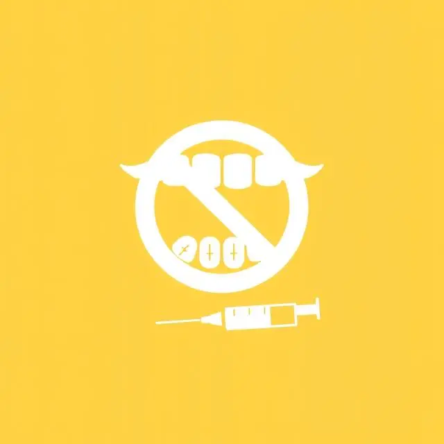 Icon representing oral health challenges in drug and substance abuse recovery