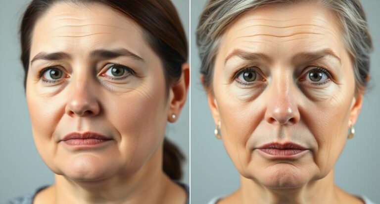 Facial hollowing and aging effects potentially linked to weight-loss medications like Ozempic.